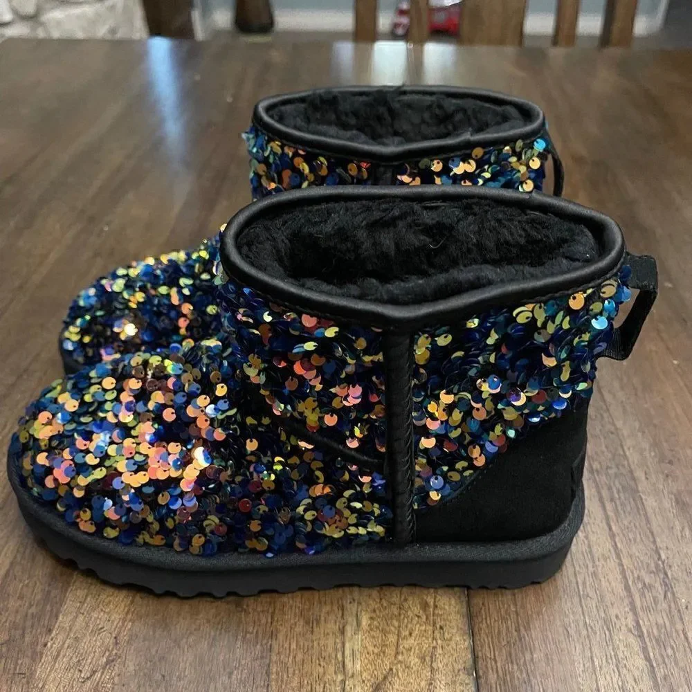 UGGs Classic Mini Stellar Sequin Booties
